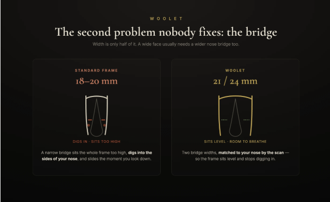 Wide Bridge Fit Guide — How to Pick Bridge Width & Stop Glasses Sliding ...